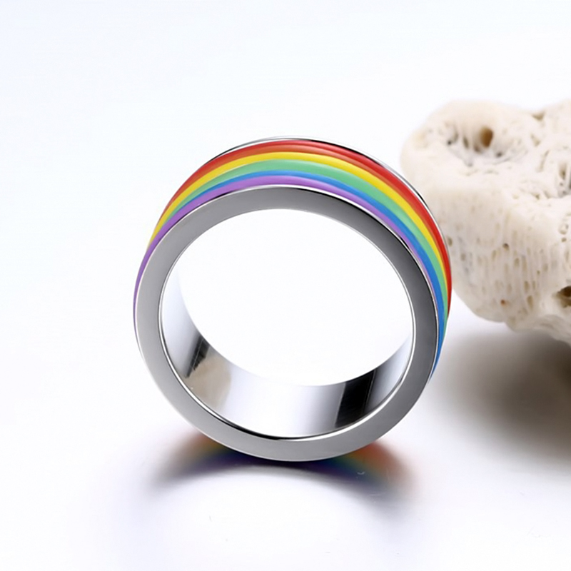 Prideoutlet Rings Classic Rainbow Pride Silicone Ring 6130